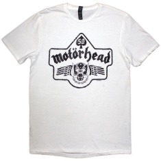 Motorhead - 50 Years Ace Wings Emblem-White