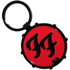 Foo Fighters  - Ff Logo Drum Double-Sided Keychain