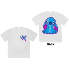 Disney - Lilo&Stitch Stitch Spray Paint Uni Wht T-Shirt