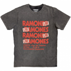 Ramones - Concert Stone Wash Uni Char T-Shirt