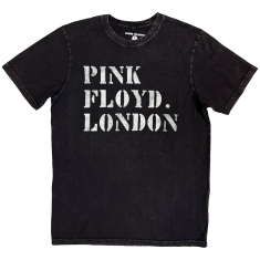 Pink Floyd - Stencil Logo Stone Wash Uni Bl T-Shirt
