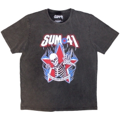 Sum 41 - Aknf Skeleton Stone Wash Uni Char T-Shirt