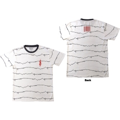 Slipknot - Tesf Tribal-S & Barcode Ringer Uni Wht T-Shirt