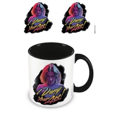 Stranger Things - I Dump Your Ass Retro Black Inner Mug