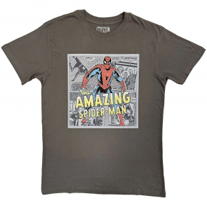Marvel - Amazing Spider-Man Comic Background Uni Char T-Shirt