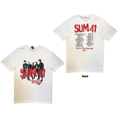 Sum 41 - Tour 24 Pt.2 Spray Paint Uni Wht T-Shirt