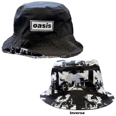 Oasis - Decca Logo / Definitely Maybe Reversible Bl Bucket Hat