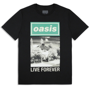 Oasis - Live Forever Single Cover Bl T-Shirt