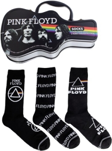 Pink Floyd - Crew Socks (3 Pack Collector Guitar Shape Tin)