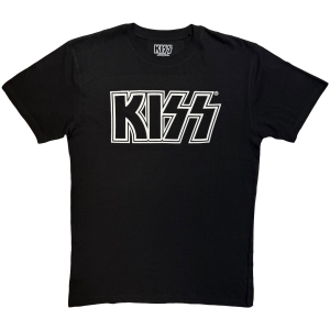 Kiss - Logo Mono Uni Bl T-Shirt