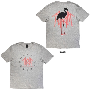 Sleep Token - Flamingo Pink Logo Uni Grey T-Shirt