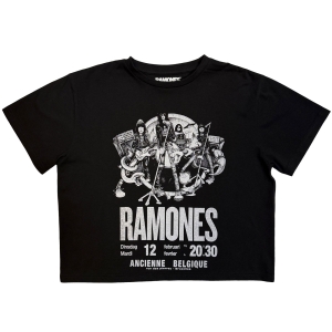 Ramones - Belgique Lady Bl Crop Top