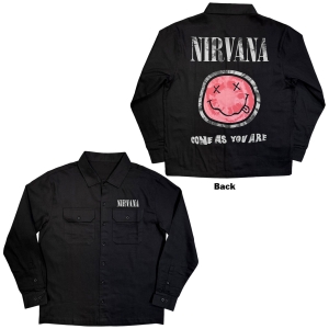Nirvana - Come As You Are Happy Face Uni Bl Casual Shirt