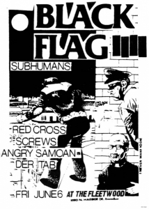 Black Flag - SubHumans 91,5 x 61 cm