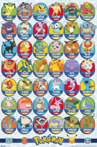 Game Poster - Pokemon All Time Favorites 91,5 x 61 cm