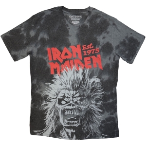 Iron Maiden - Jumbo Scream Head Uni Bl Dip-Dye T-Shirt