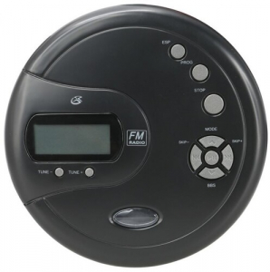 CD-Spelare - Gpx Pc332b Portable Cd Player With 60 Second Anti-Skip Fm Radio (Black)