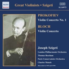 Prokofiev/ Bloch/ Bartok - Violin Concertos