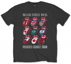 Rolling Stones VDoo Lounge Tongues Grey Mens TS