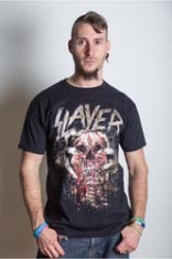 Slayer Skull Clench Mens T Shirt