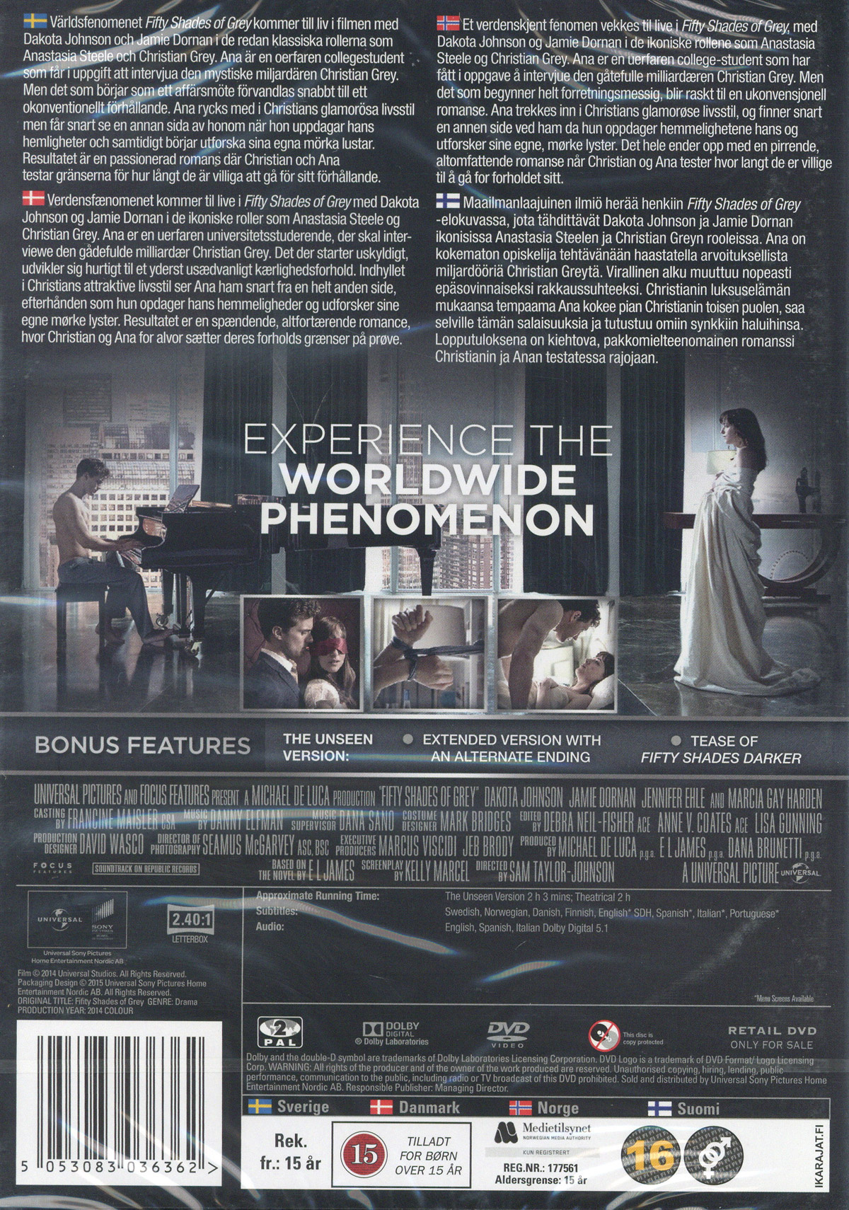 Movie - Fifty Shades Of Grey Dvd S-T