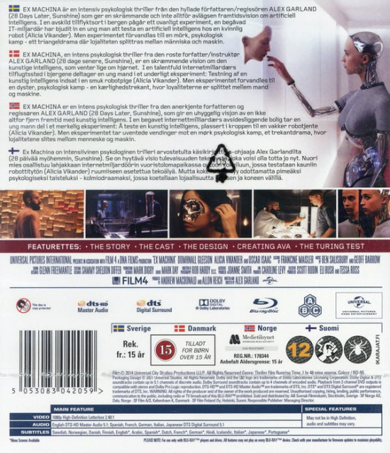 Movie - Ex Machina Bd S-T