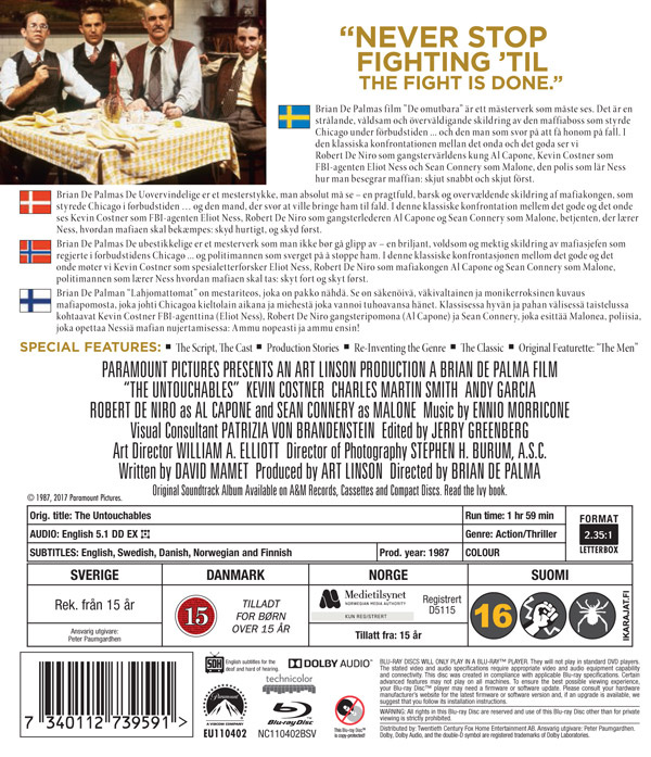 Movie - Untouchables, The Repack Bd