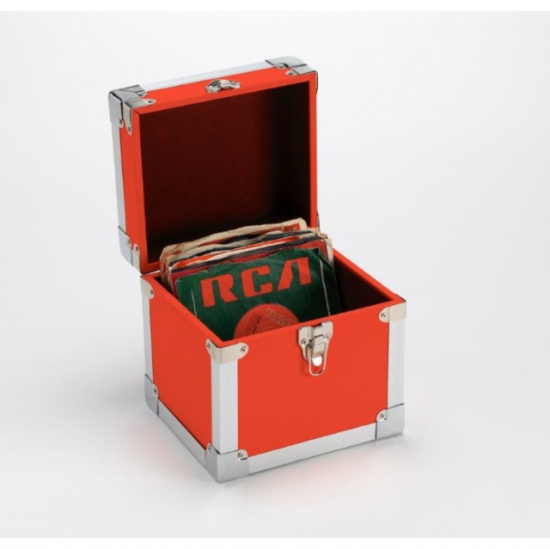 Vinyl Storage - 7 Inch 50 Record Carry Case - RED