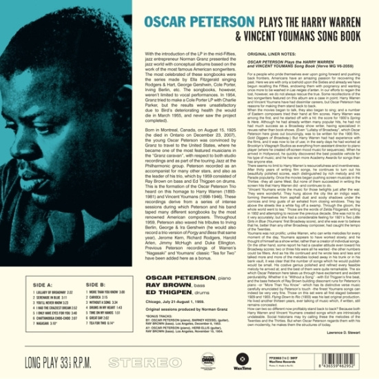 Oscar Peterson - Plays The Harry Warren & Vincent Youmans Song Book