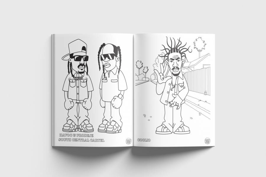 Mark 563 - Hip Hop Coloring Book: West Coast Edition