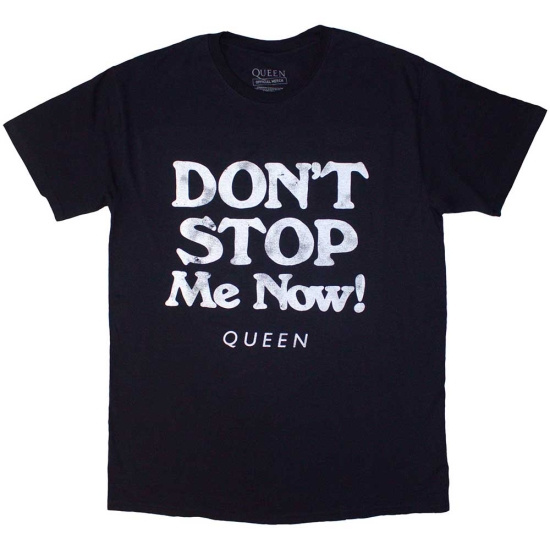 Queen - Don't Stop Me Now Uni Navy T-Shirt