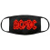 Acdc - Neon Logo Bl Face Mask