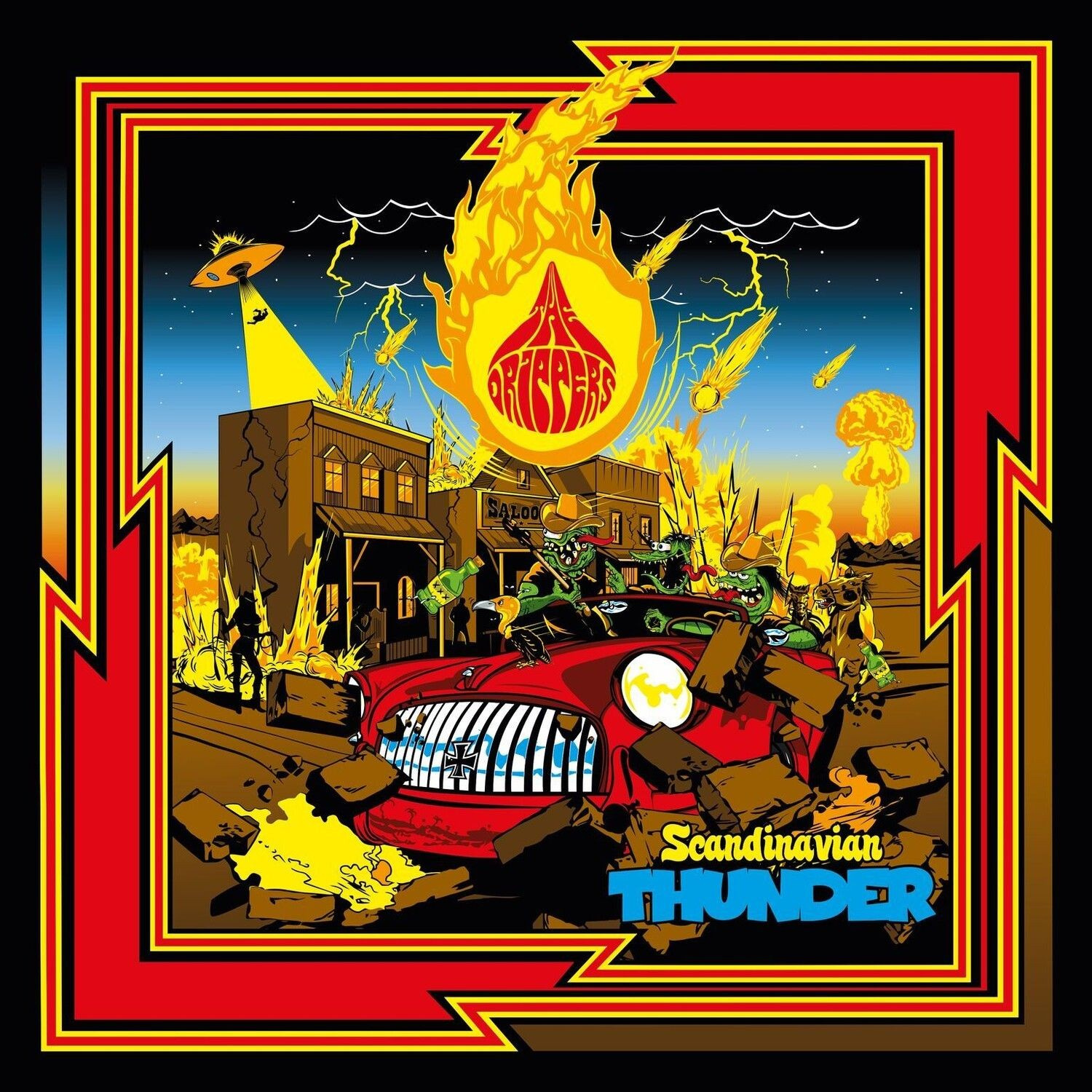 Drippers The - Scandinavian Thunder Lp (Red Transp