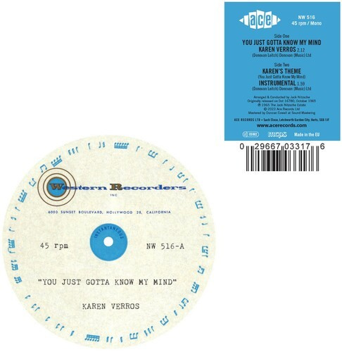 Verros Karen - You Just Gotta Know My Mind / Karen