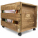 Vinyltillbehör - LP WOOD CRATE med hjul - Vinyl Storage Vinyltillbehör - LP WOOD CRATE med hjul - Vinyl Storage
