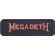 Megadeth - Logo Outline Printed Patch