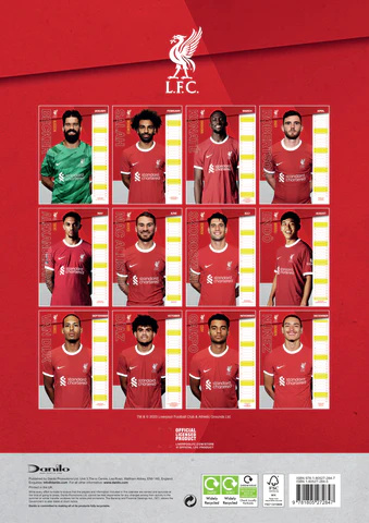 Liverpool Fc - Liverpool Fc 2024 A3 Calendar