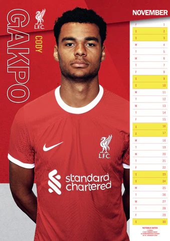 Liverpool Fc - Liverpool Fc 2024 A3 Calendar