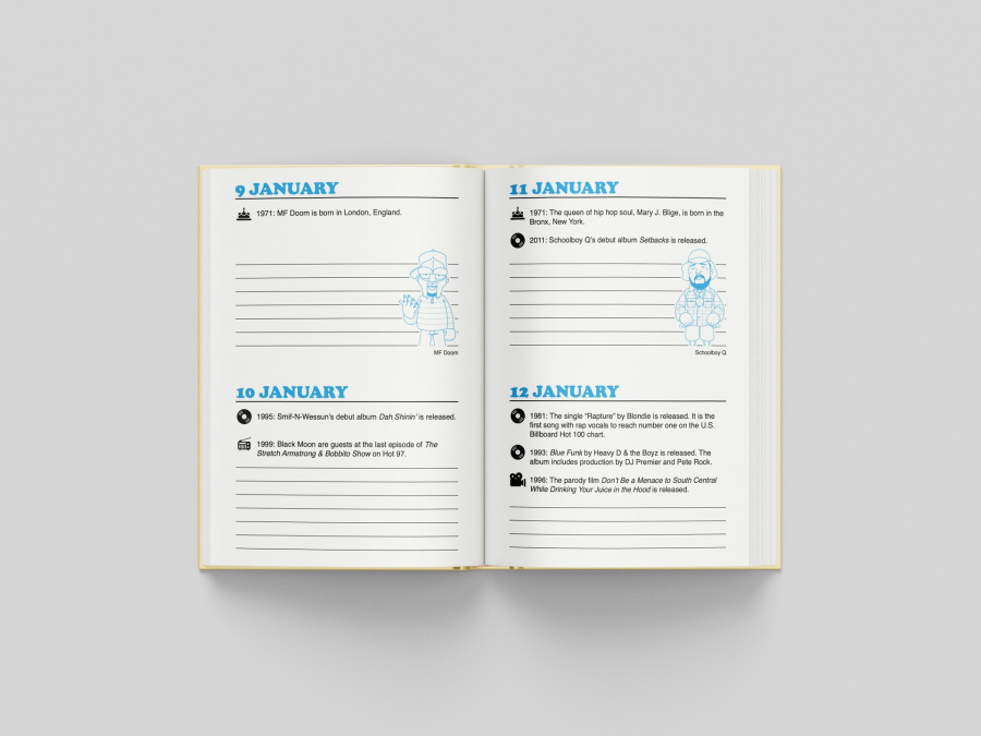 Björn Almqvist Mark 563 - Hip Hop Journal: A Daily Planner