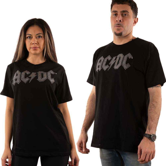 Ac/Dc - Logo Diamante Uni Bl     (S)