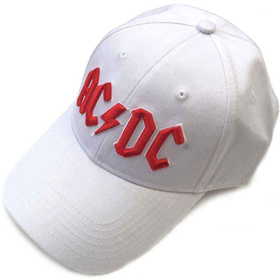 Ac/Dc - Red Logo Wht Baseball C