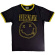 Nirvana - Outline Smiley Ringer Uni Bl Nirvana - Outline Smiley Ringer Uni Bl