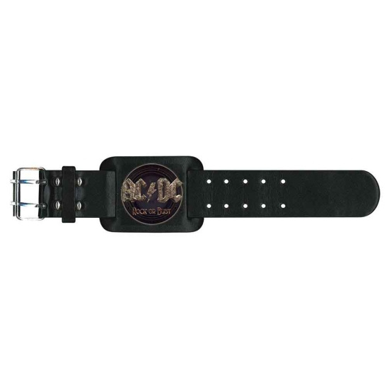 Ac/Dc - Rock Or Bust Leather Wriststrap