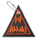 Def Leppard - Tri Logo Woven Patch Keychain Def Leppard - Tri Logo Woven Patch Keychain