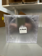 Cd-Ask - 5-Pack Jewelcase Inkl Klar Monterat Tray