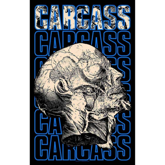 Carcass - Necro Head Textile Poster