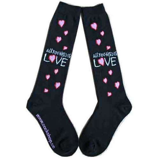 The Beatles - All You Need Is Love Lady Bl Knee Socks