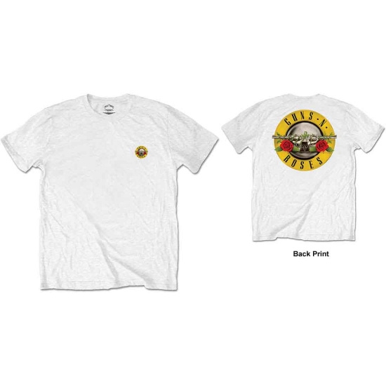 Guns N Roses - F&B Packaged Classic Logo Uni Wht    S