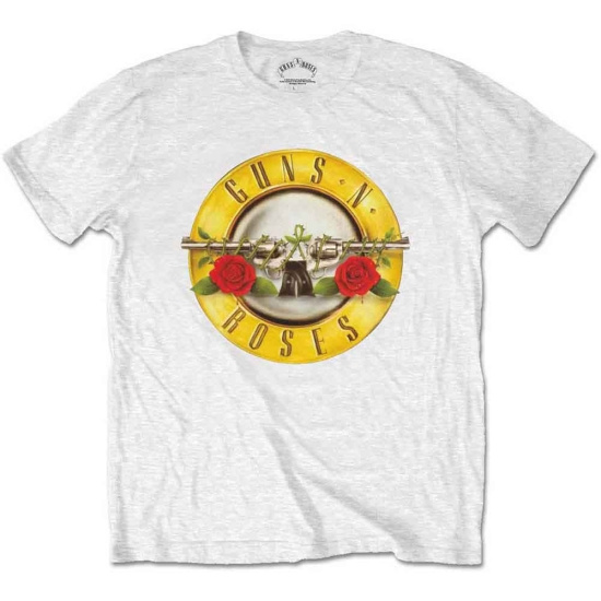 Guns N Roses - Packaged Classic Logo Uni Wht    S