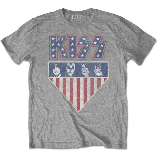 Kiss - Stars And Stripes Uni Grey 